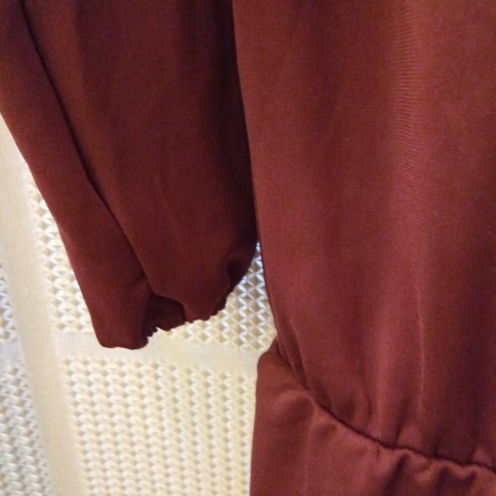 Talbot's Cranberry Dress L 3/4 Sleeve - Picture 3 of 7